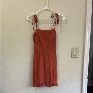 Abercrombie and fitch Rust tie Dress